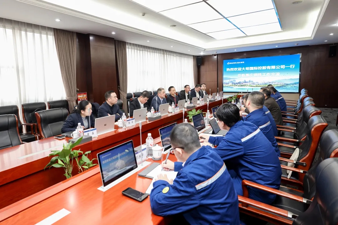 大明国际控股有限公司董事会主席周克明一行到访重庆钢铁
